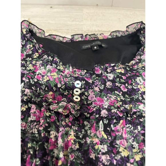 Chris McLaughlin woman’s black lined floral sleeveless midi dress size 6. - Picture 7 of 7